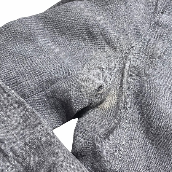 Anthropologie Hei Hei Grey 100% Linen Blazer 4 - Picture 7 of 10